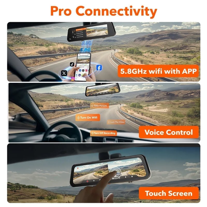 HD Multi-Function Touch Screen Car Recorder-eigoods