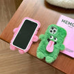Funny Tongue Sticking Out Plush Mobile Phone Case For iPhone