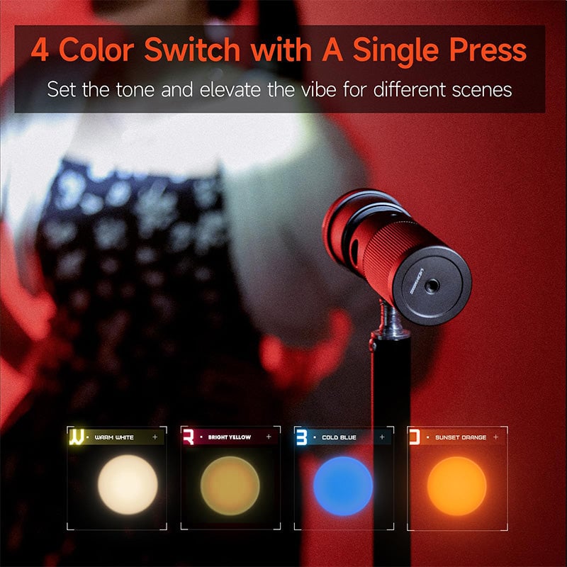 Sakerplus Portable RGB Photography Flashlight