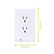 Hirundo Outlet Wall Plate With LED Night Lights